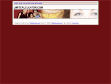 Tablet Screenshot of limitcalculator.com